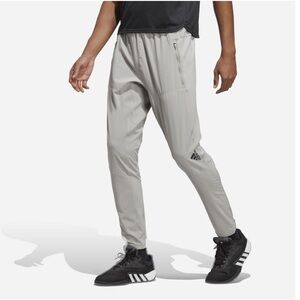 Adidas Men's Gray Tapered Sweatpants for Comfort and Style